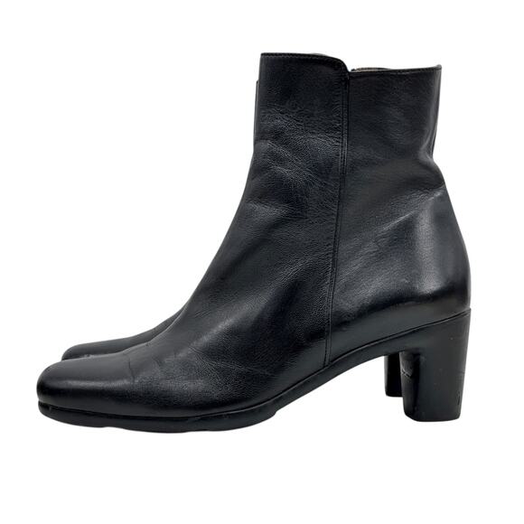 Arche Classic Boot Square Toe Heeled SZ 7 Women's Leather Ankle Bootie Everyday - Picture 4 of 13
